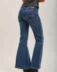 Toxik3 stretch denim bootcut jean pants with slits