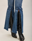 Toxik3 stretch denim bootcut jean pants with slits