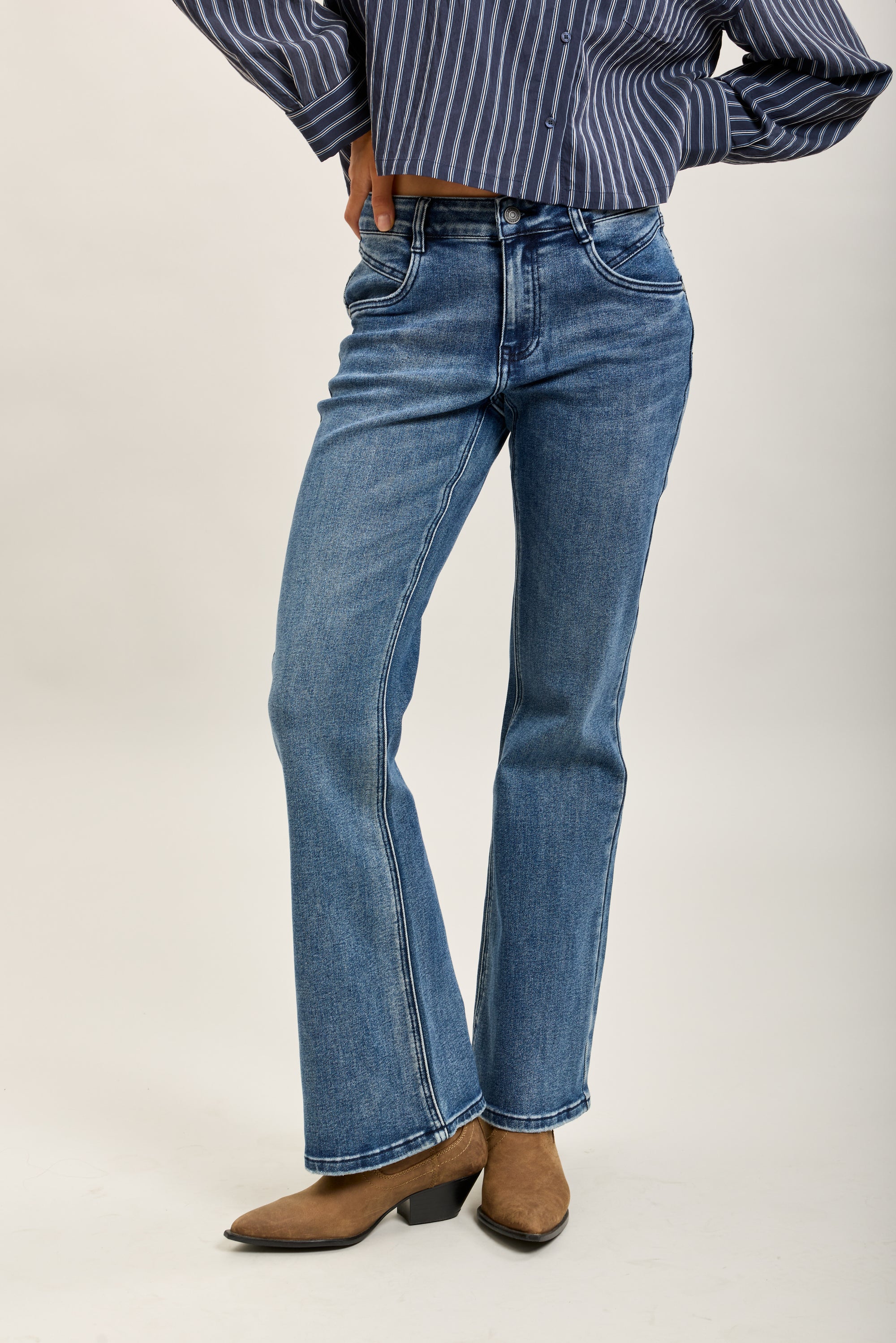Toxik3 pantalon jean bootcut denim stretch
