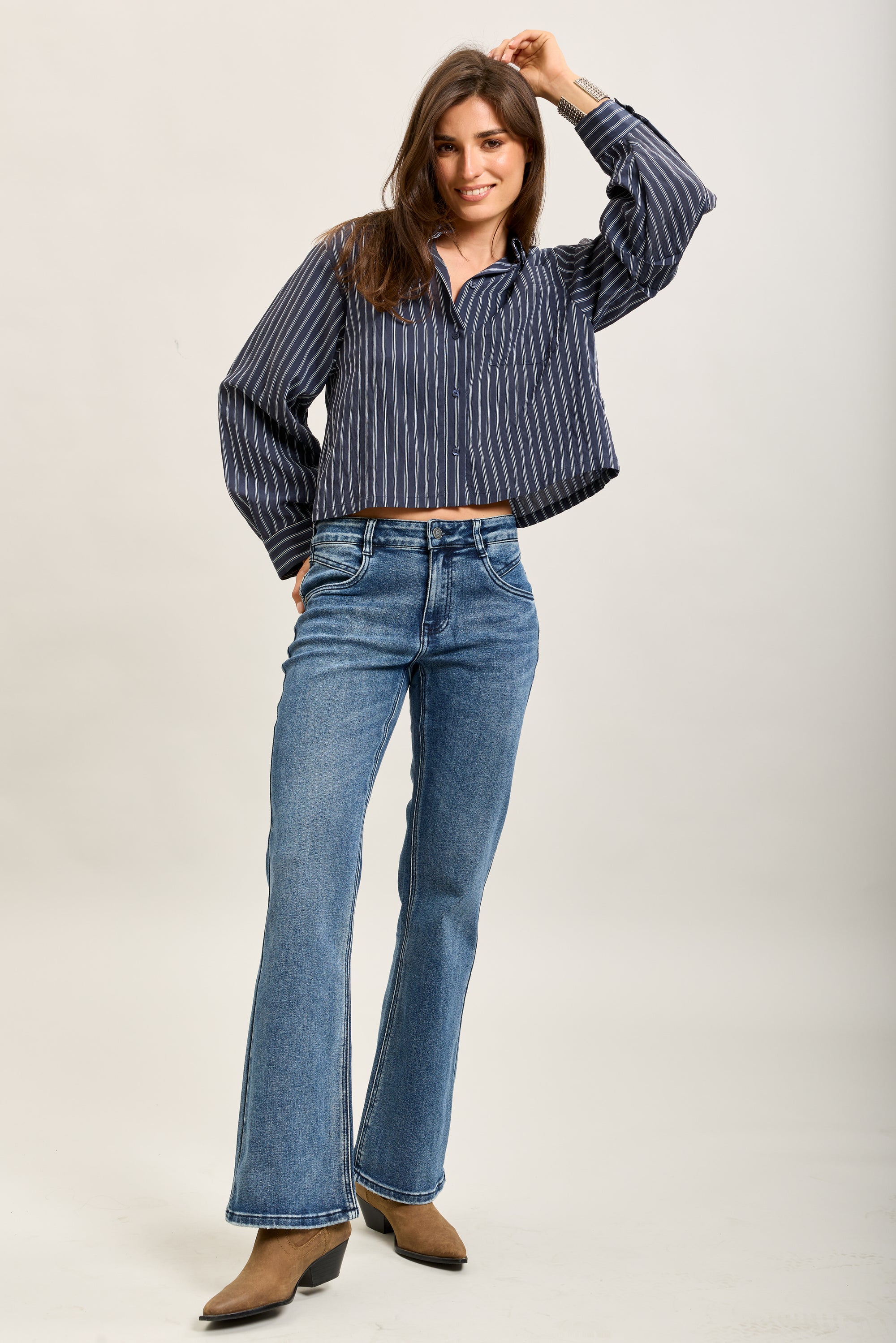 Toxik3 pantalon jean bootcut denim stretch