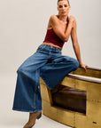 Toxik3 pantalon jean extra-wide denim stretch clous