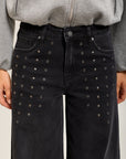 Toxik3 pantalon jean extra-wide denim stretch clous
