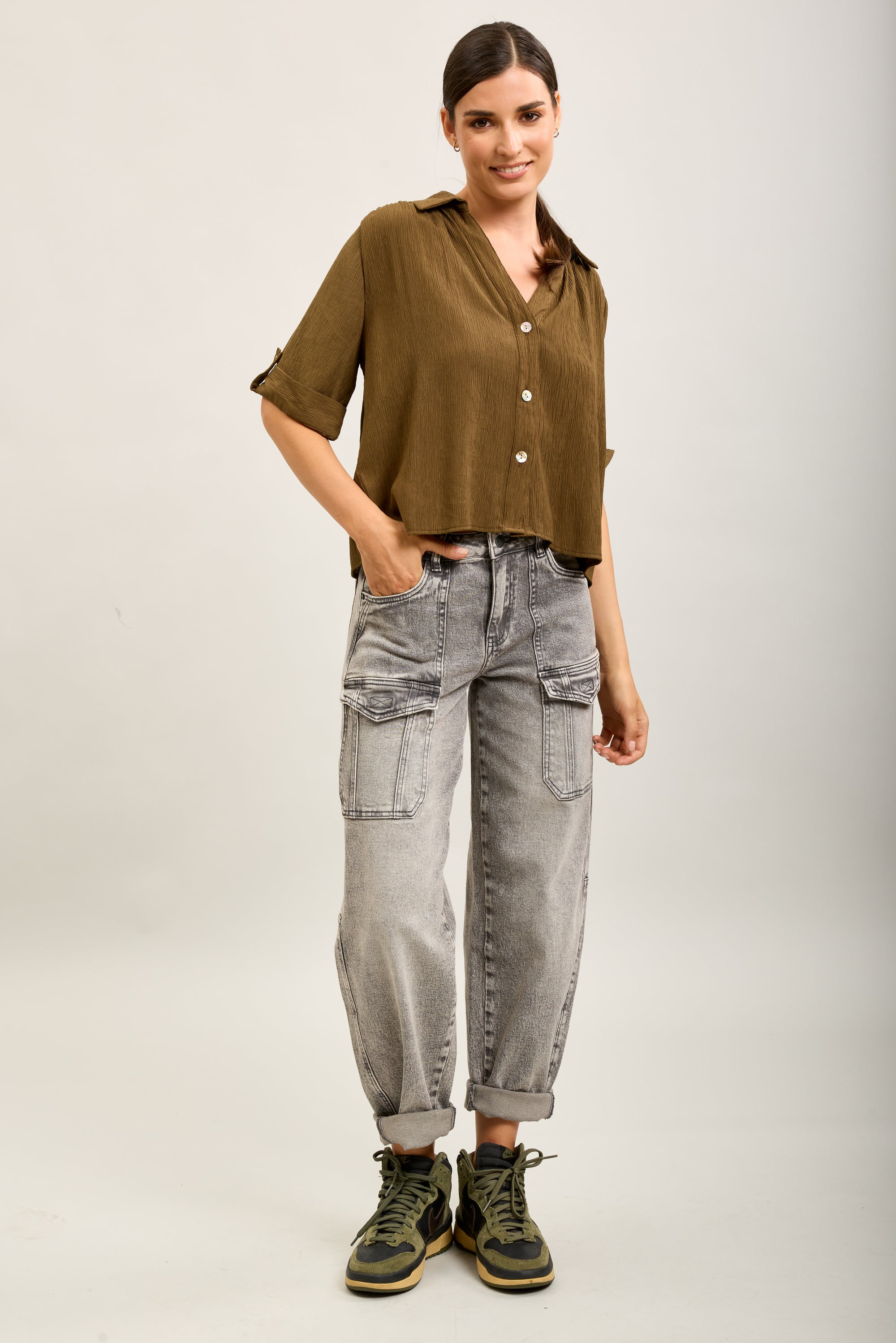 Toxik3 pantalon jean cargo denim stretch