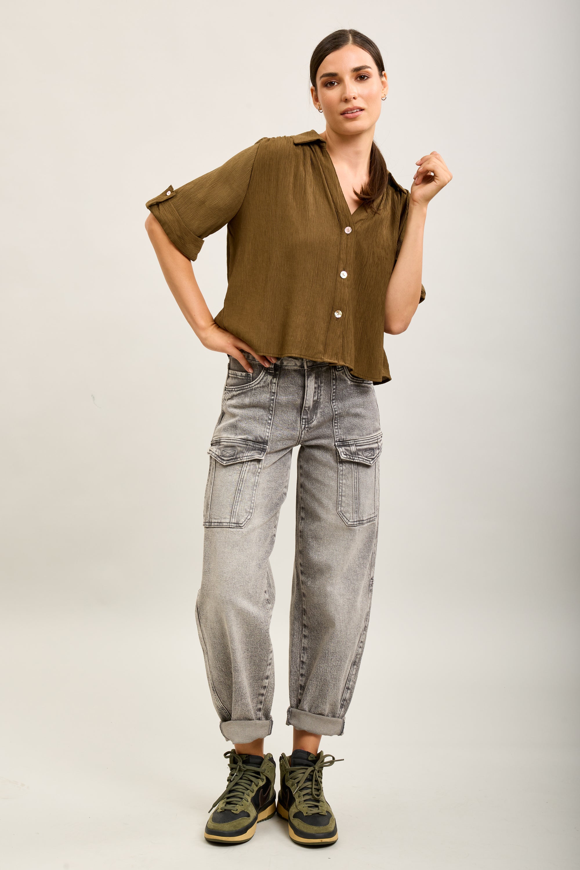 Toxik3 pantalon jean cargo denim stretch