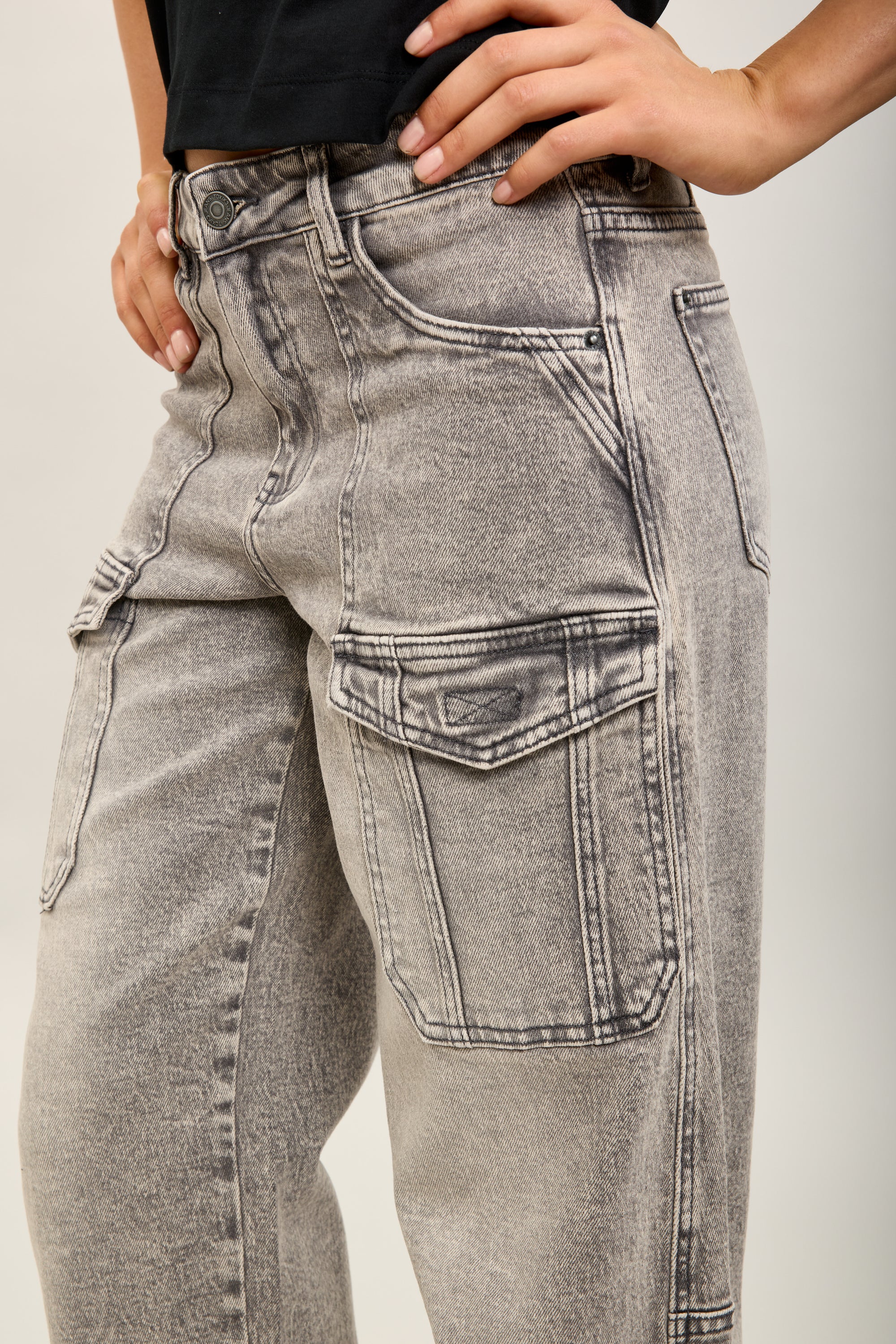 Toxik3 pantalon jean cargo denim stretch