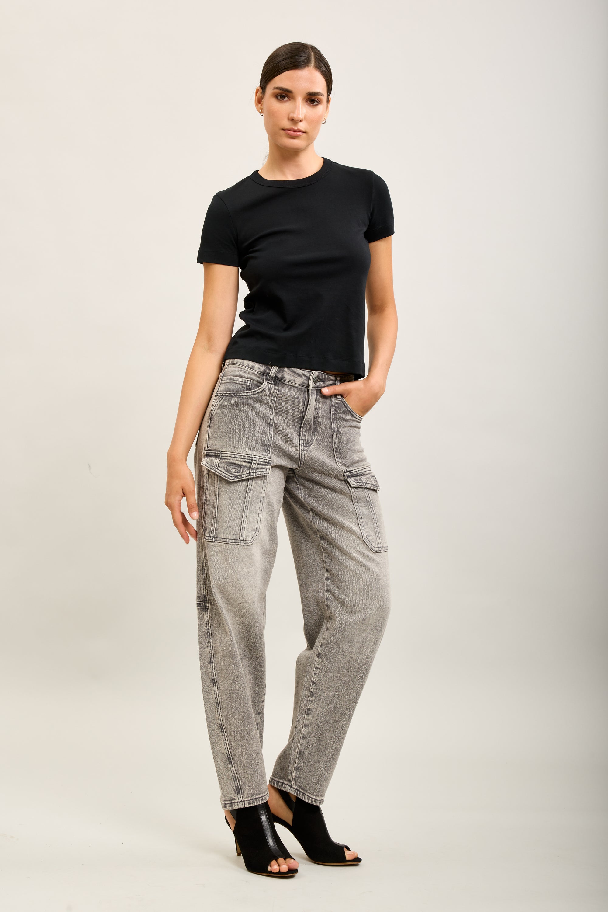 Toxik3 pantalon jean cargo denim stretch