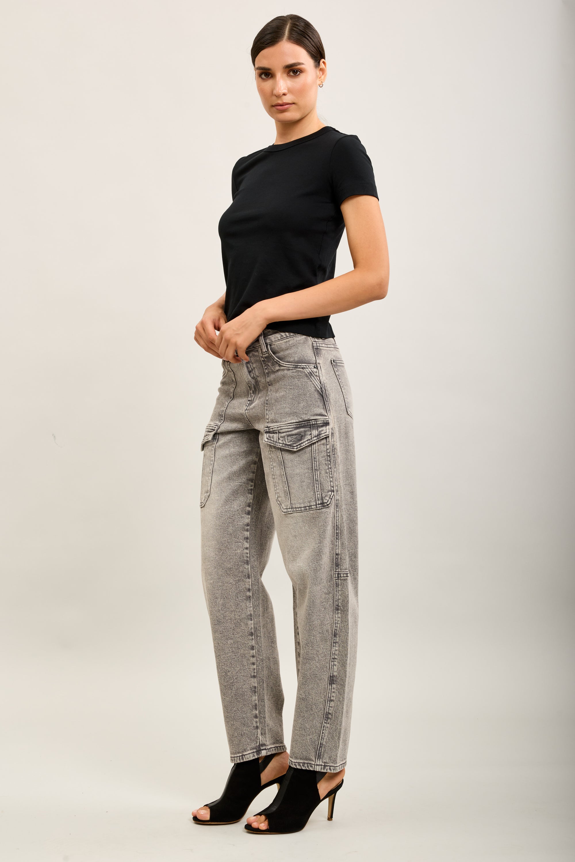 Toxik3 pantalon jean cargo denim stretch