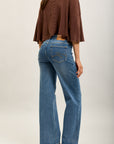 Toxik3 wide denim stretch jean pants patch pockets