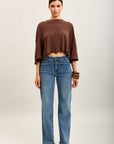 Toxik3 wide denim stretch jean pants patch pockets