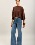 Toxik3 wide denim stretch jean pants patch pockets