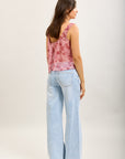 Toxik3 pantalon jean droit denim stretch ceinture retournée