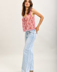 Toxik3 pantalon jean droit denim stretch ceinture retournée