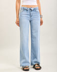 Toxik3 pantalon jean droit denim stretch ceinture retournée