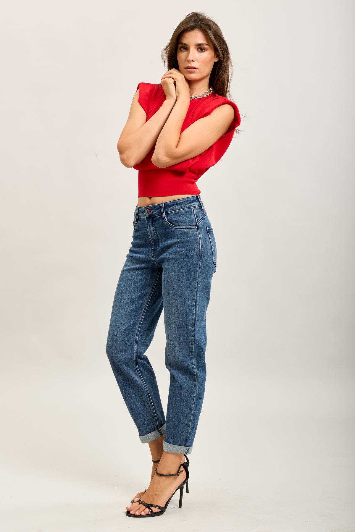 Toxik3 cropped stretch denim boy jean pants