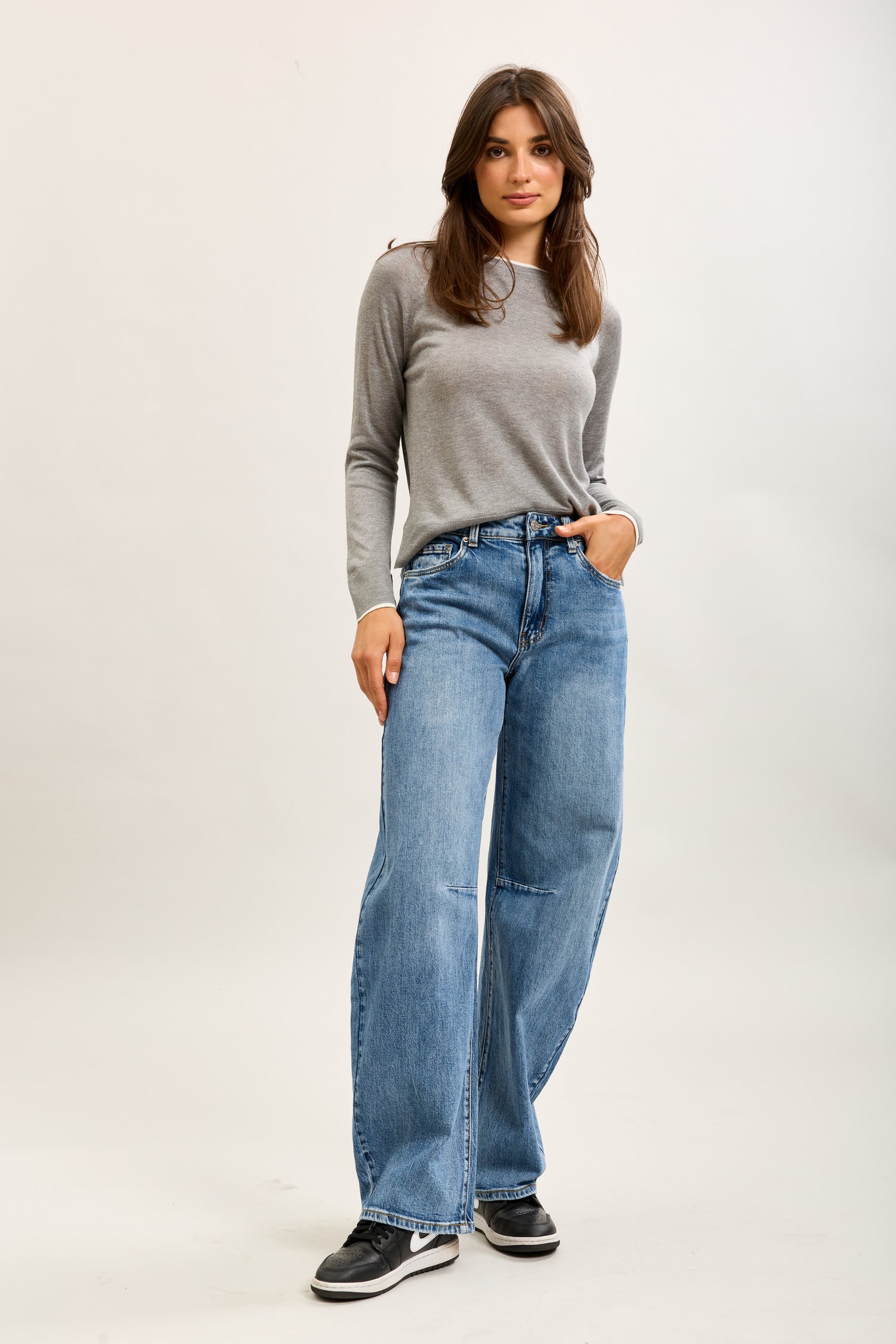 Pantalones vaqueros globo Toxik3 de denim elástico