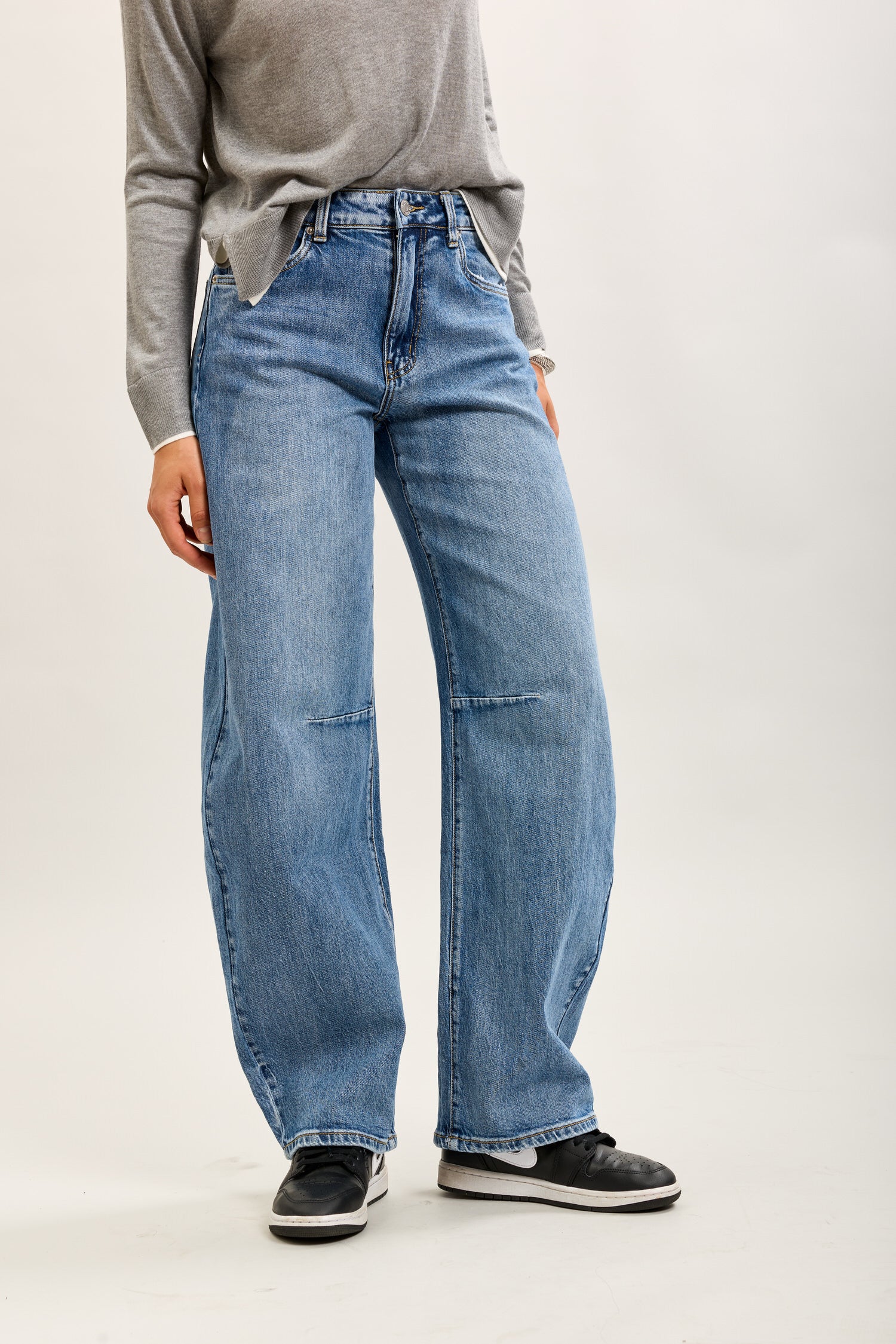 Pantalones vaqueros globo Toxik3 de denim elástico