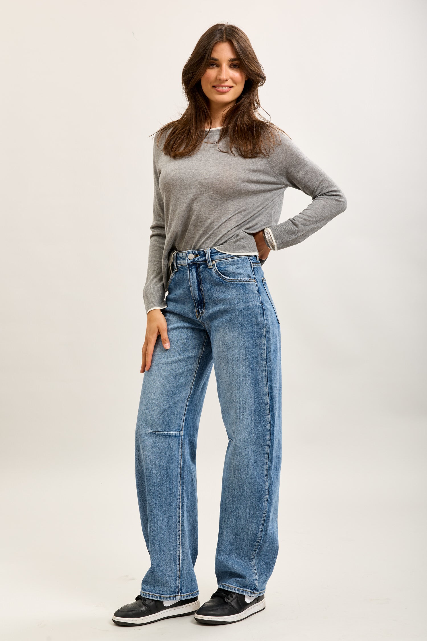 Pantalones vaqueros globo Toxik3 de denim elástico