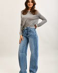 Pantalones vaqueros globo Toxik3 de denim elástico