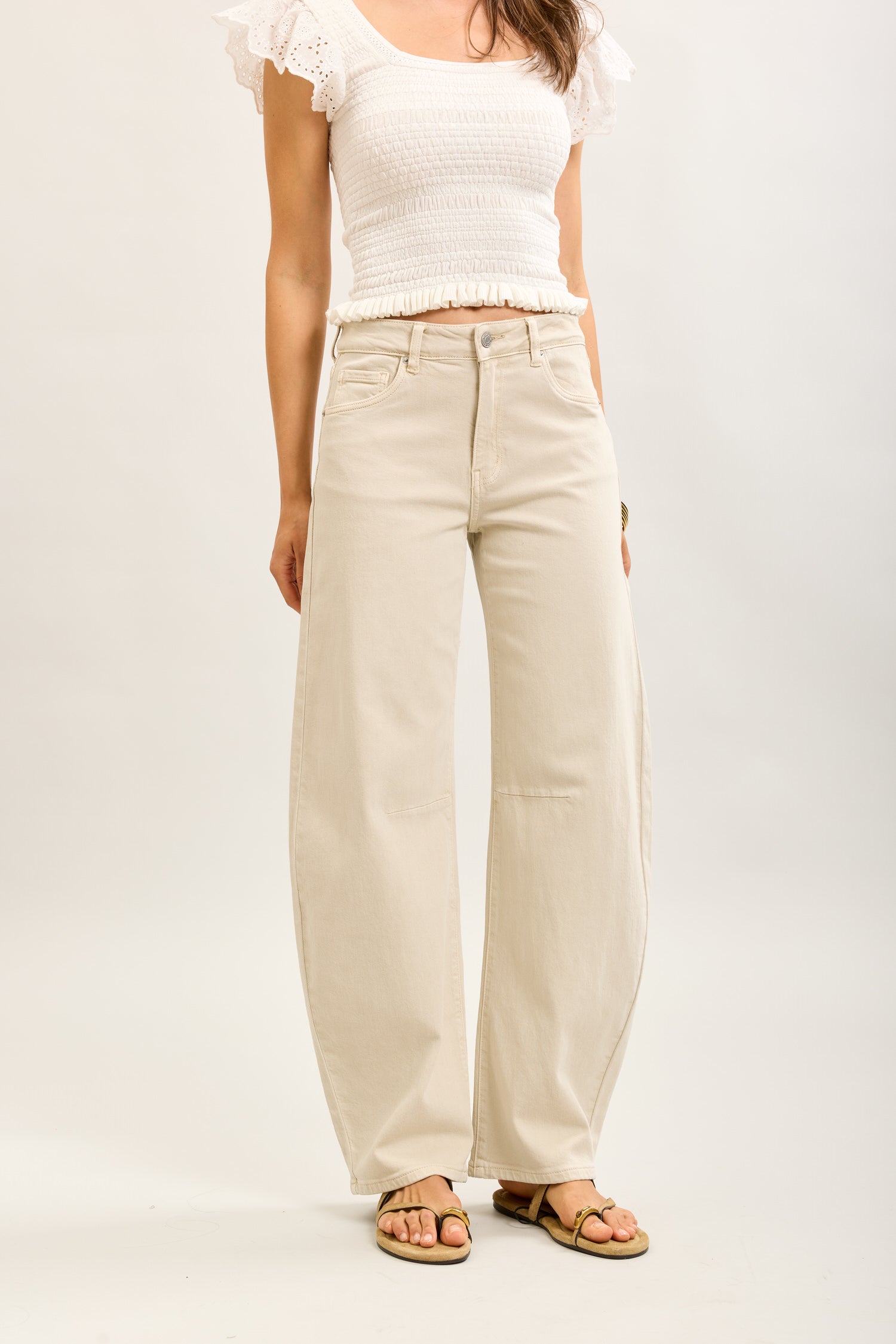 Pantalones vaqueros globo Toxik3 de denim elástico