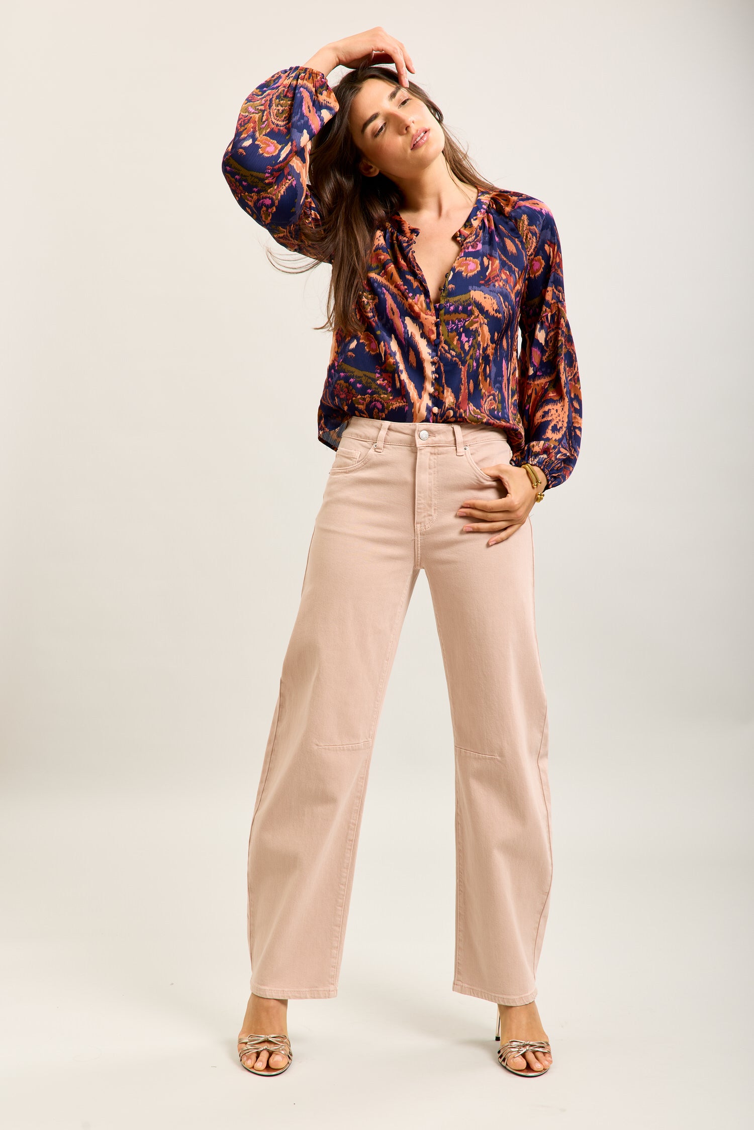 Pantalones vaqueros globo Toxik3 de denim elástico