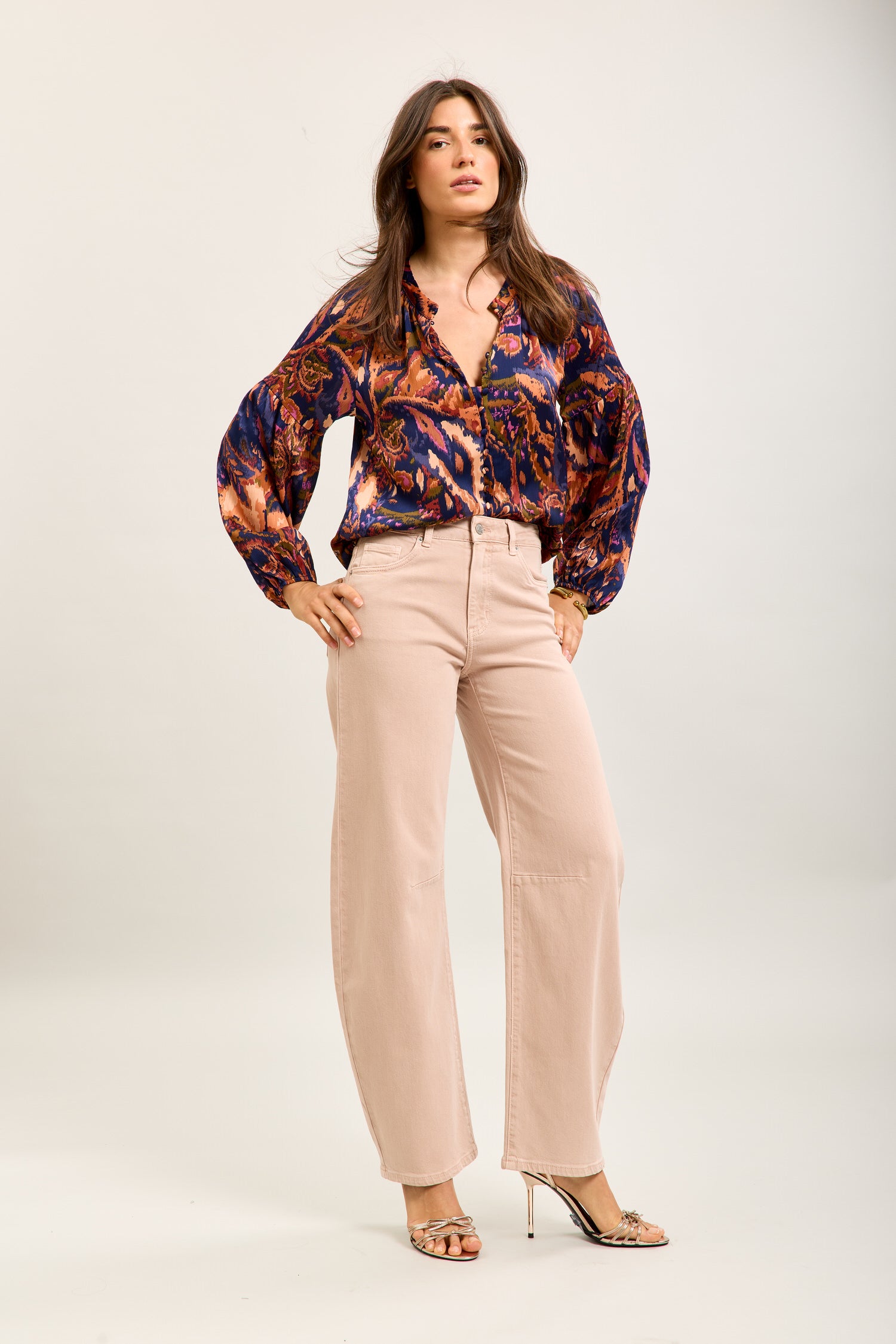 Pantalones vaqueros globo Toxik3 de denim elástico
