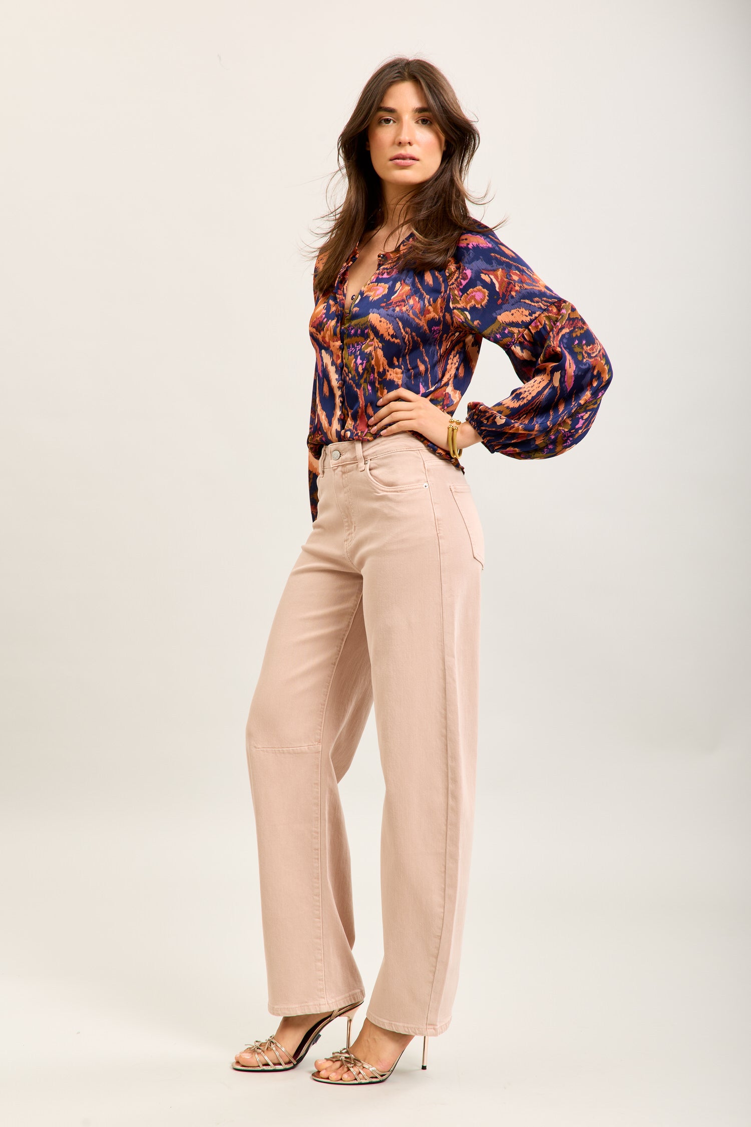 Pantalones vaqueros globo Toxik3 de denim elástico