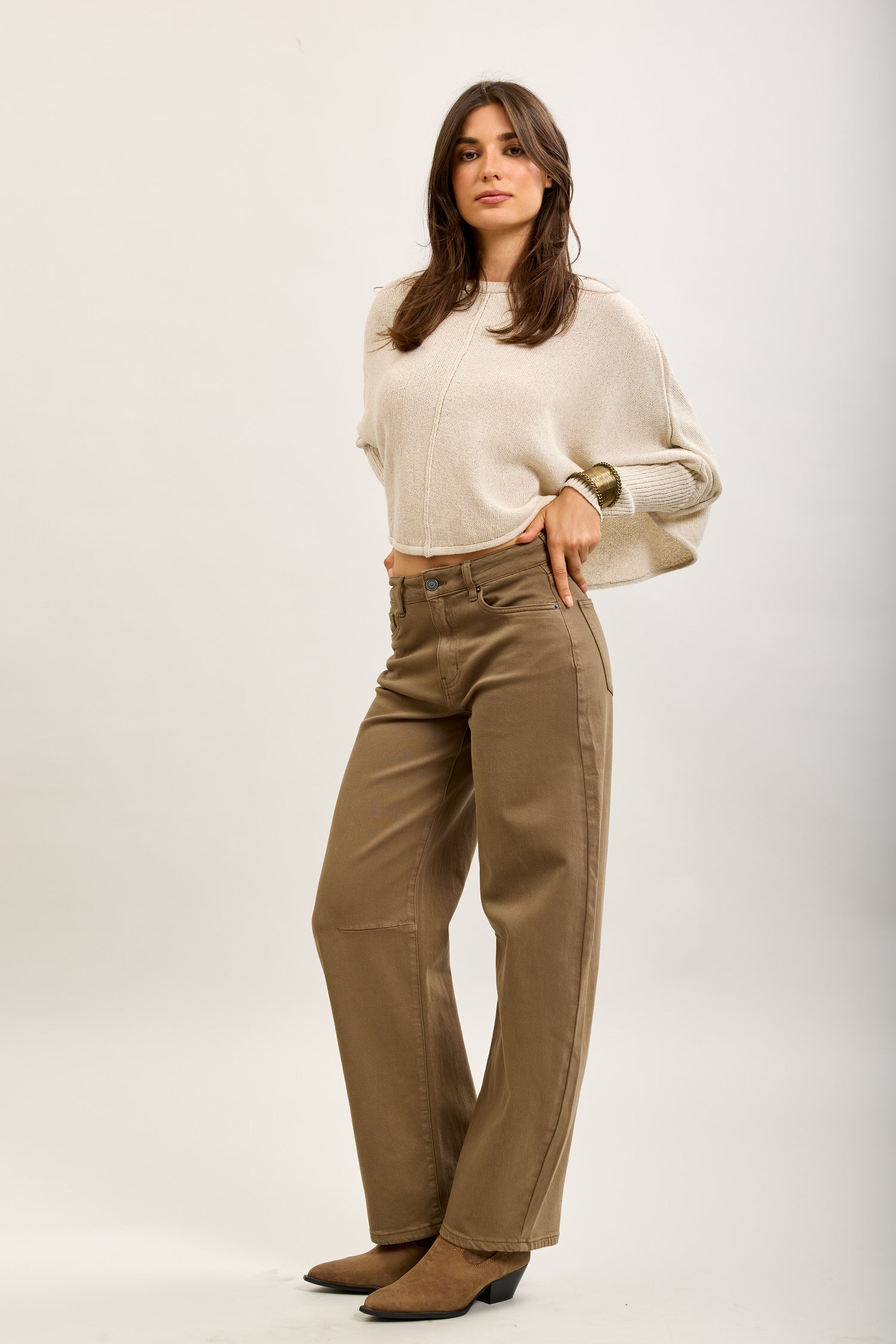 Pantalones vaqueros globo Toxik3 de denim elástico