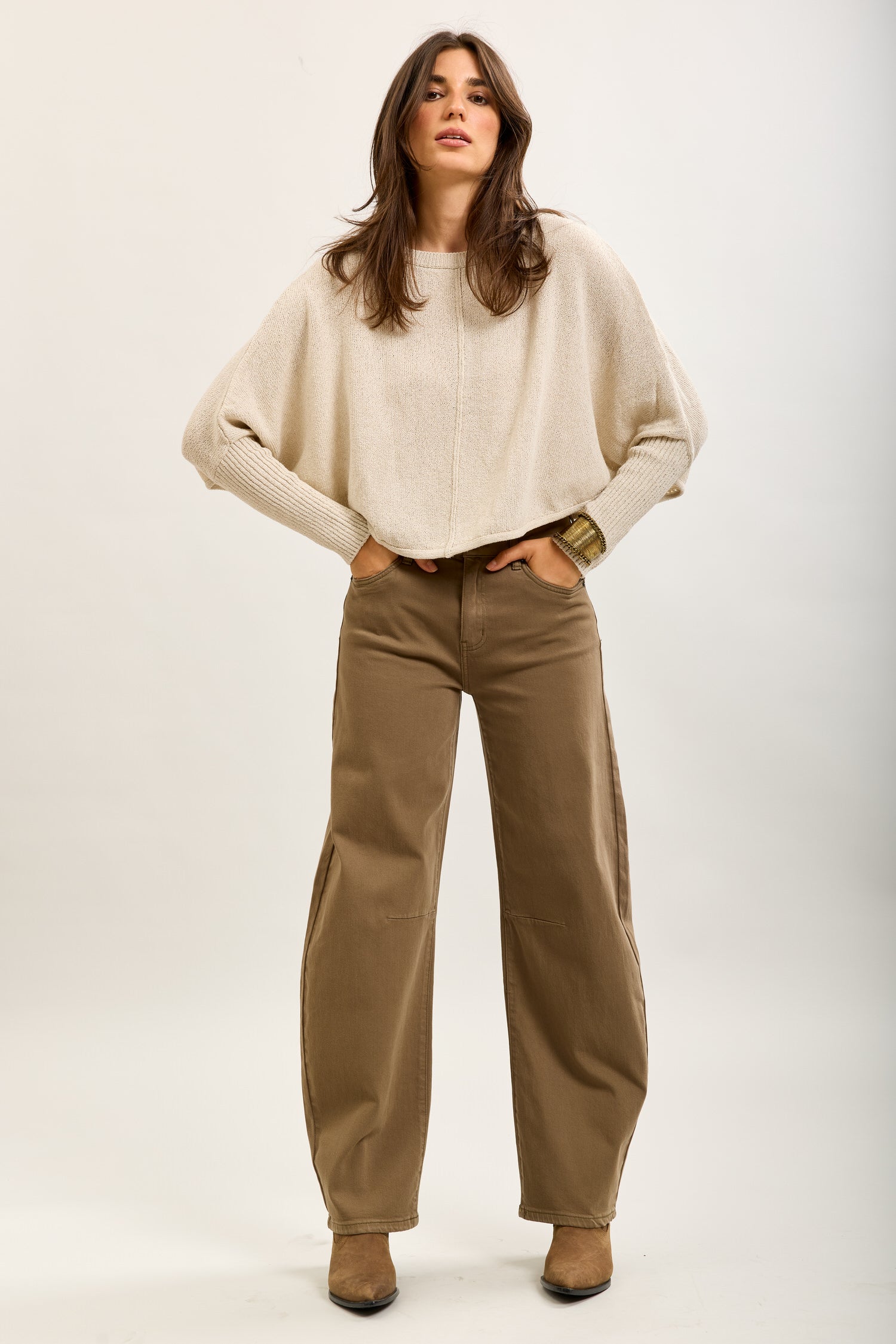 Pantalones vaqueros globo Toxik3 de denim elástico