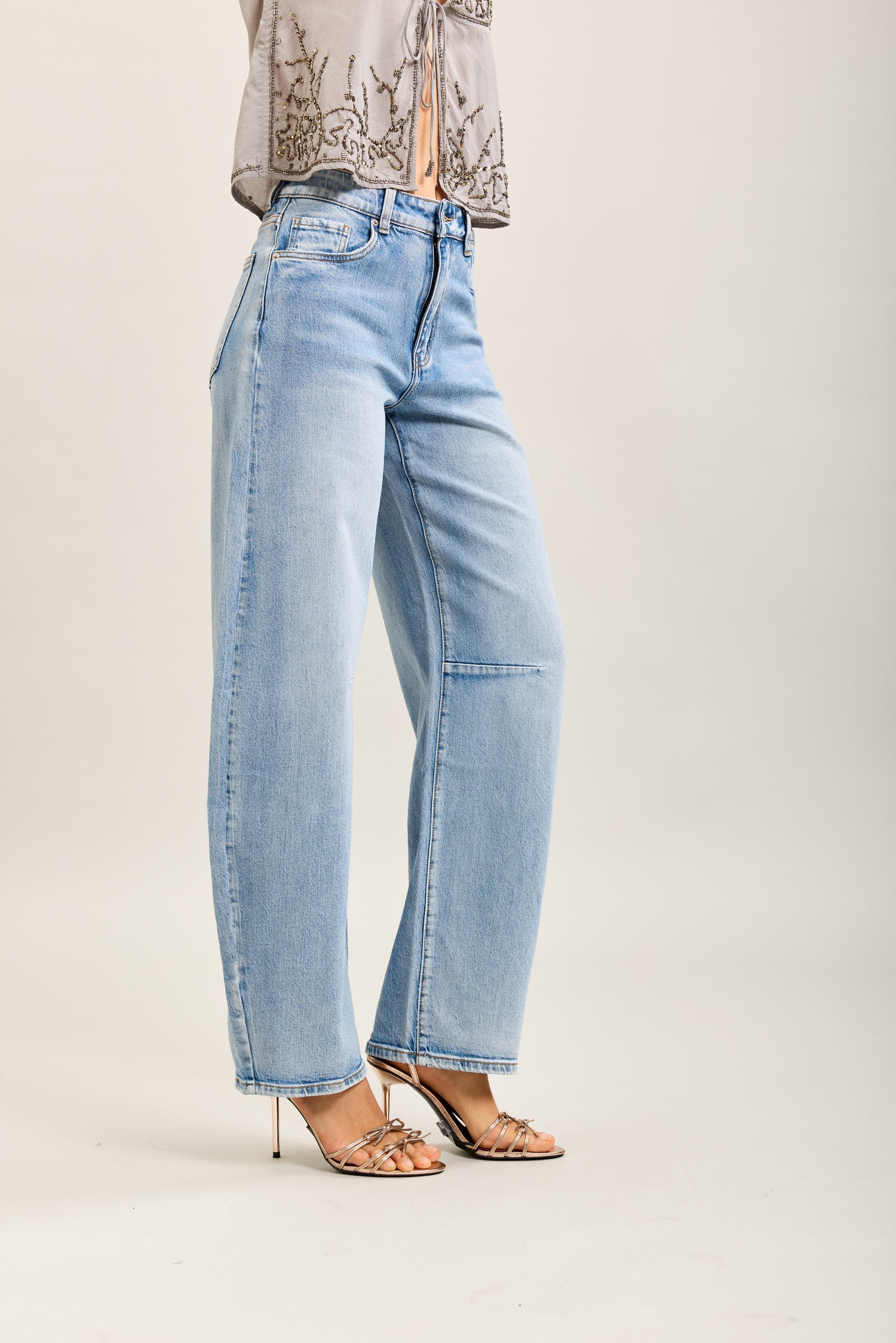 Pantalones vaqueros globo Toxik3 de denim elástico