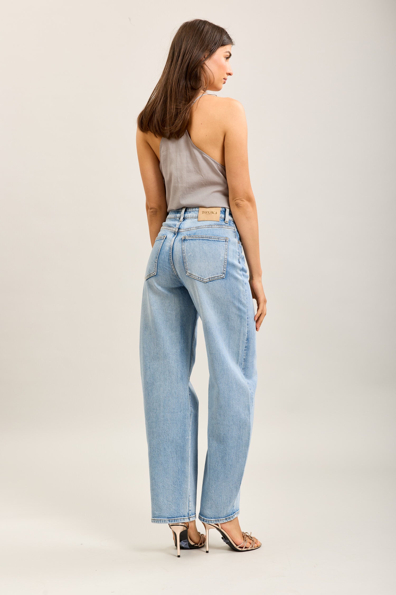 Pantalones vaqueros globo Toxik3 de denim elástico