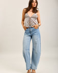 Pantalones vaqueros globo Toxik3 de denim elástico