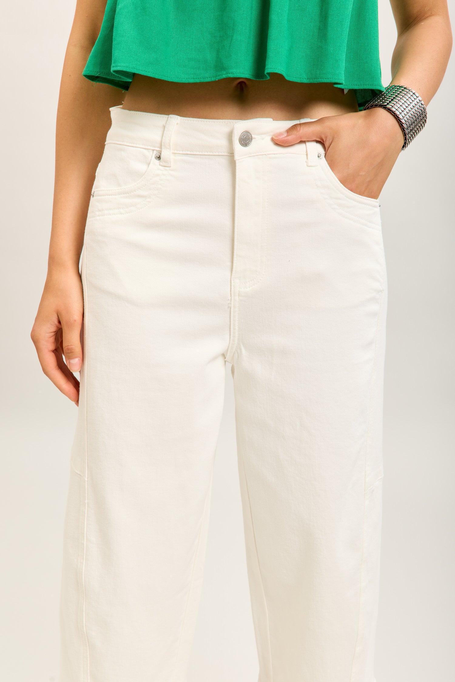 Toxik3 bermuda balloon cropped stretch denim
