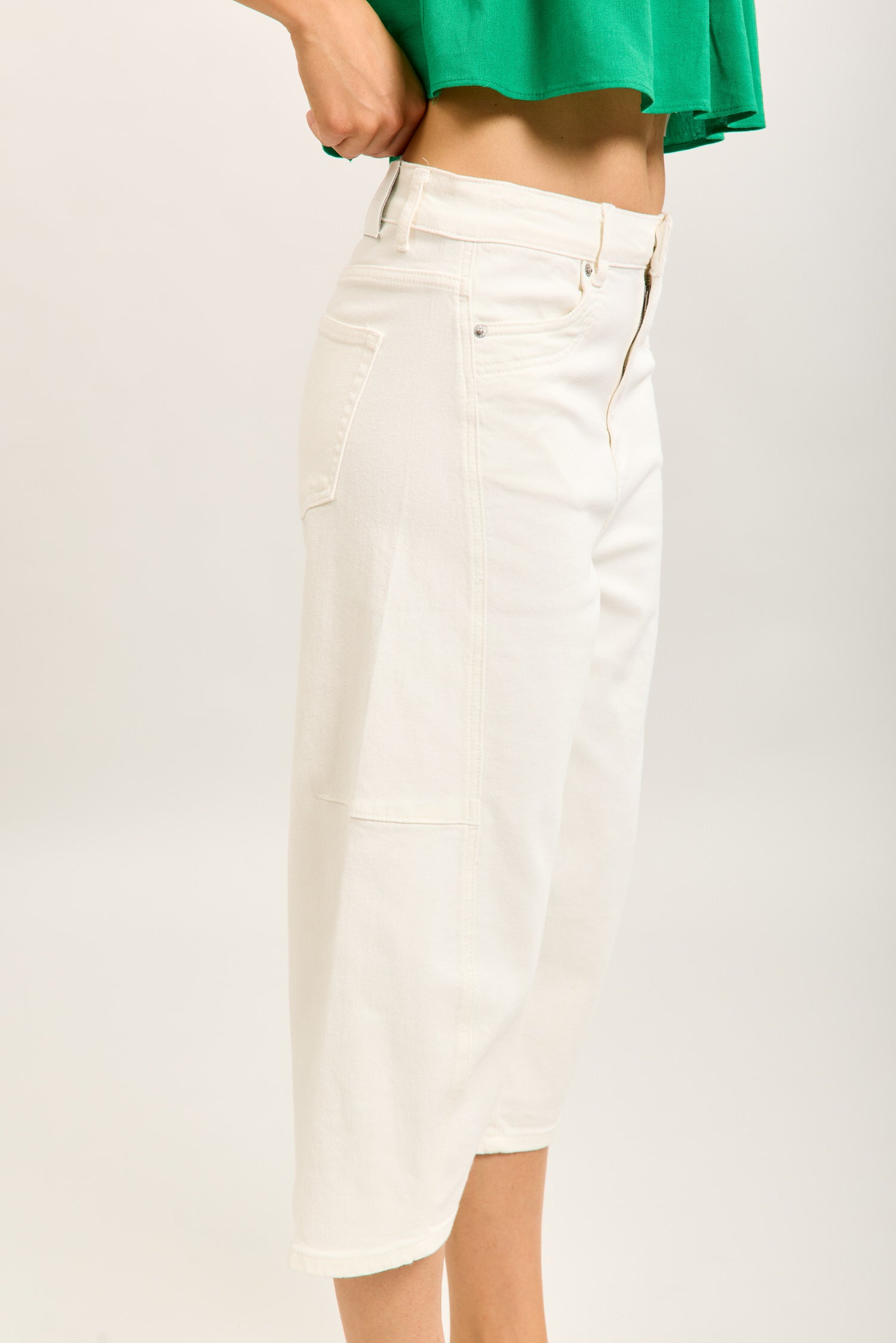 Toxik3 bermuda balloon cropped stretch denim