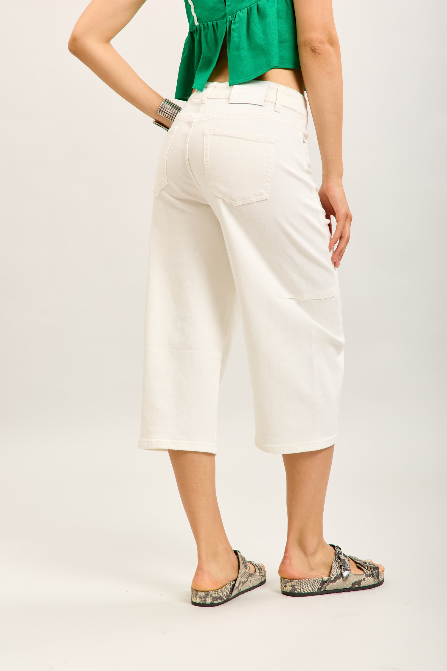 Toxik3 bermuda balloon cropped stretch denim