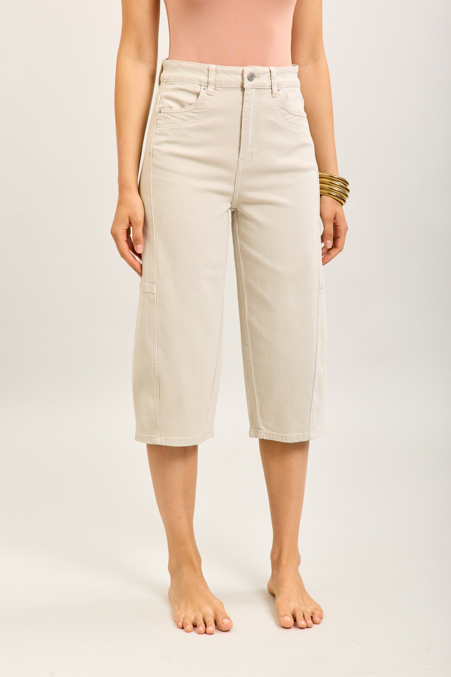 Toxik3 bermuda balloon cropped stretch denim