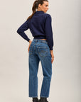 Toxik3 pantalon jean droit crop denim stretch