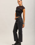 Toxik3 pantalon jean droit crop denim stretch