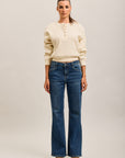 Toxik3 cut-out stretch denim bootcut jean pants