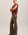 Toxik3 cut-out stretch denim bootcut jean pants