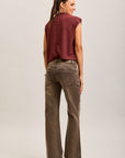 Toxik3 cut-out stretch denim bootcut jean pants
