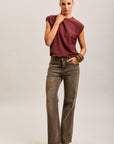 Toxik3 cut-out stretch denim bootcut jean pants
