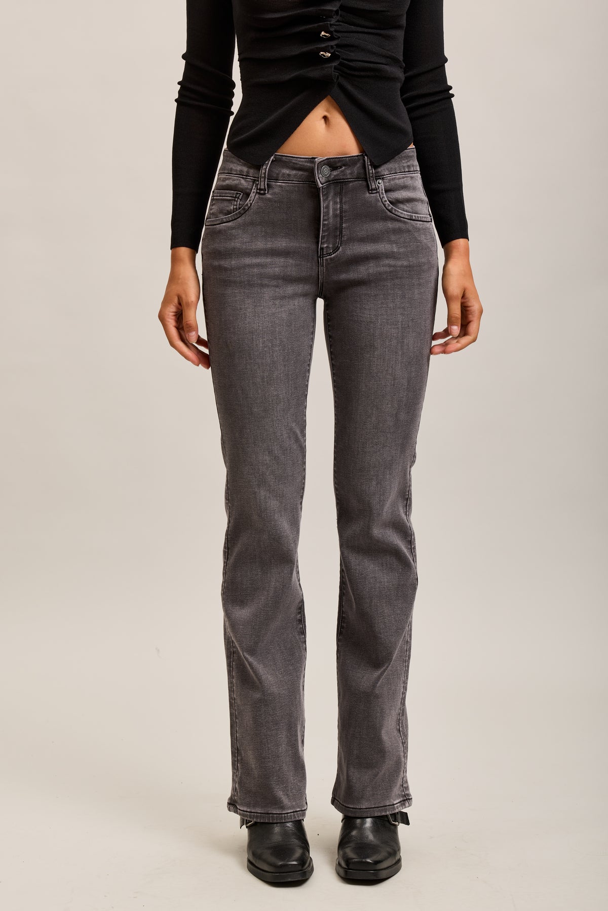 Toxik3 stretch push denim bootcut jean pants