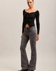 Toxik3 stretch push denim bootcut jean pants