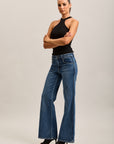 Toxik3 ribbed stretch denim bootcut jean pants