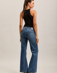 Toxik3 ribbed stretch denim bootcut jean pants