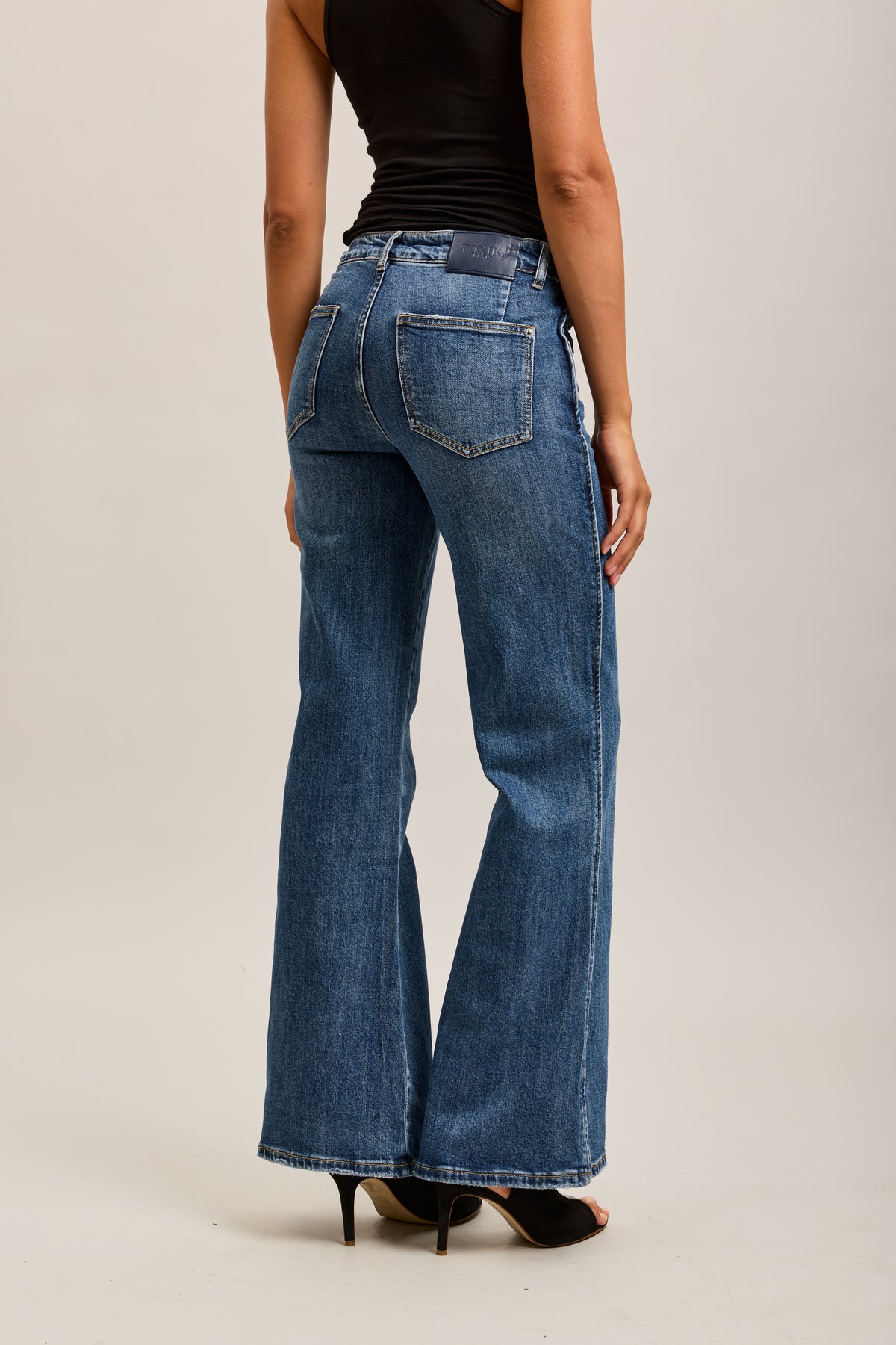 Toxik3 ribbed stretch denim bootcut jean pants