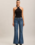 Toxik3 ribbed stretch denim bootcut jean pants
