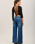Toxik3 pantalon jean bi-color denim stretch extra-wide clous