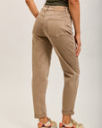 Toxik3 pantalon jean mom cropped denim stretch ourlet