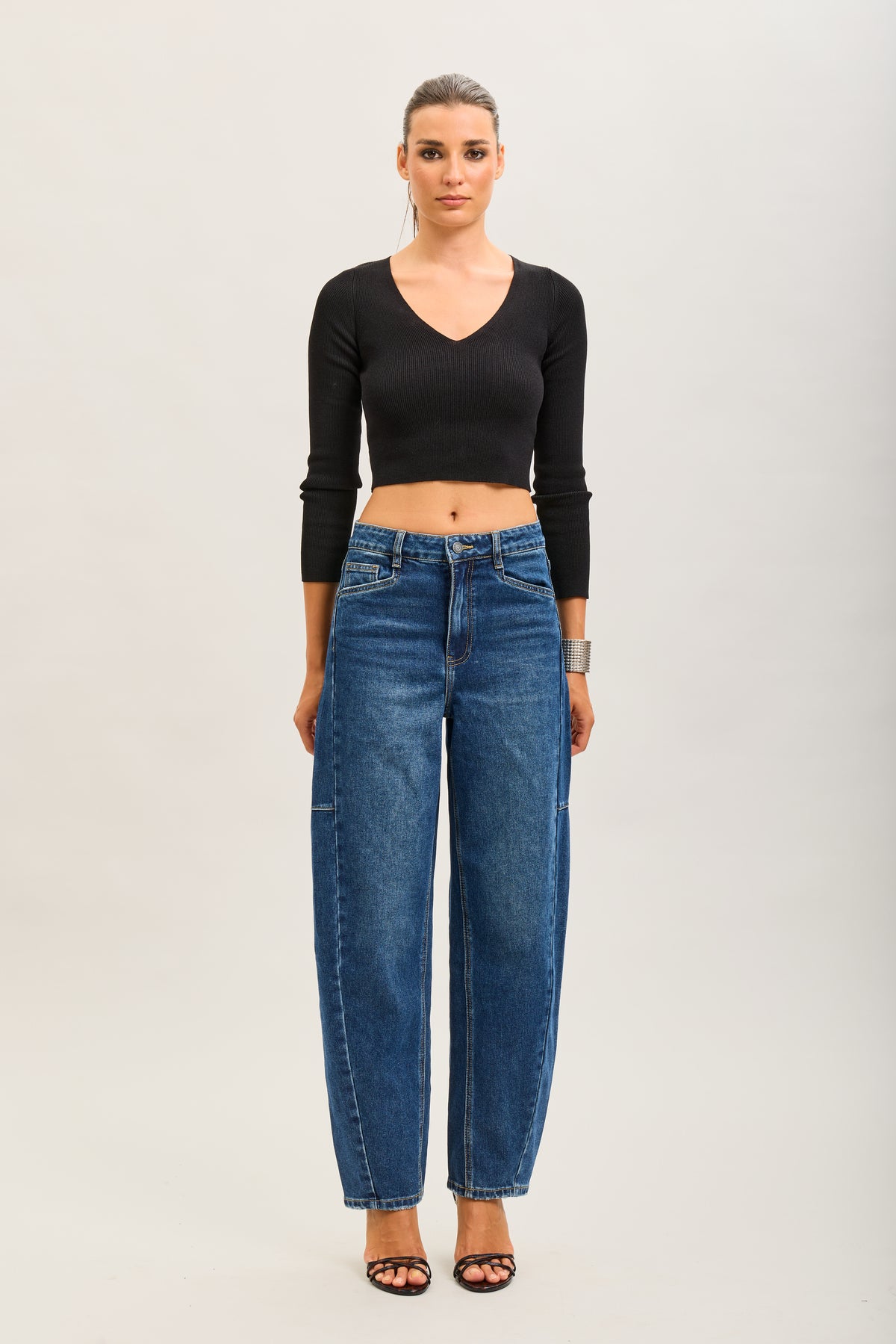 Toxik3 pantalon jean balloon denim stretch